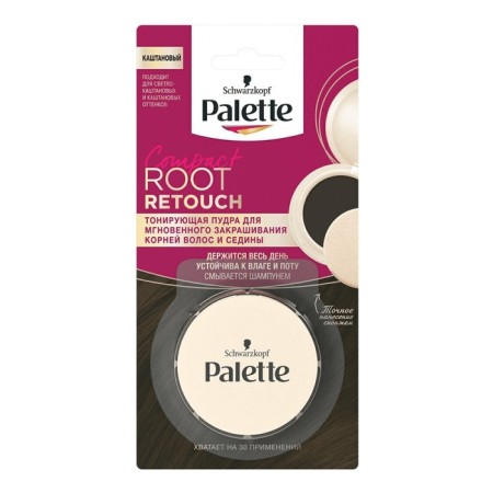 Palette hair powder, tinting, chestnut, 3 g