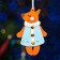 Christmas tree decoration "Fox", MDF, 6.5x10.5 cm
