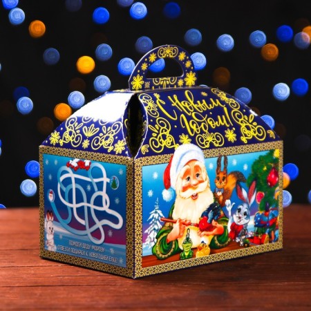 Gift box "Santa Claus and Snow Maiden" 18.5 x 12.5 x 19 cm-1