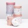 Set of round boxes 5 in 1 "mini -flowers", 20 x 20 -14 x 14 cm