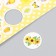 Decor for creativity cardboard "Chips and buttons. Yellow" 24 pcs 13x16.5 cm