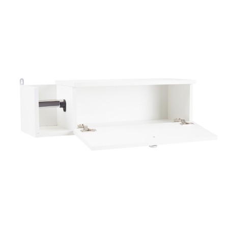 Bathroom cabinet white with a paper holder, 21 x 20 x 70 cm-2