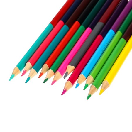 Color pencils, 24 colors, bilateral, puppy patrol-3
