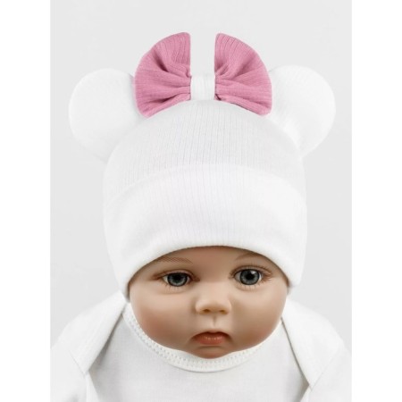 Children's cap Amarobaby Fashion Mini, size 46-48, Milk color-5