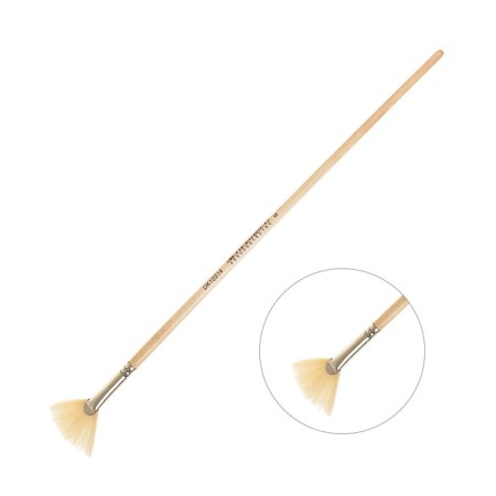 Fan brush "Sonnet" No. 4, stubble, long handle