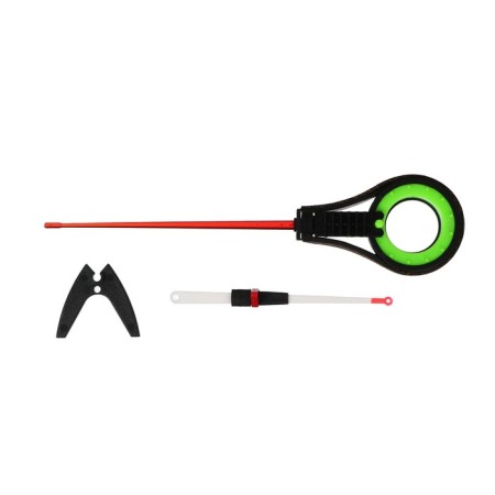 Fishing rod winter balalaika with a guard, black lightish color, HFB-37X-8