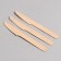 Wooden knives, 12 pcs
