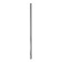 Terminus uno "Circle" electric heated towel rail, 1400x32 mm, black matte