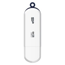 Флешка Silicon Power 64GB Blaze B32 SP064GBUF3B32V1W USB3.0 белый/синий