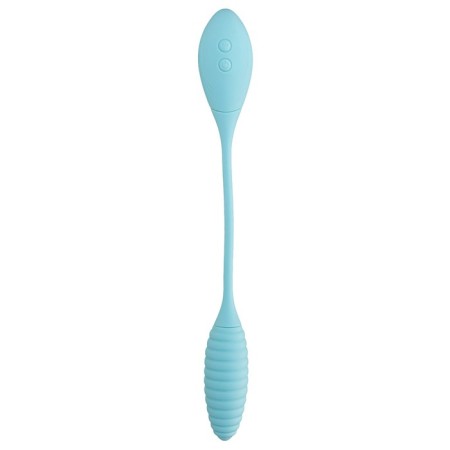 Vacuum-wave stimulator and pulsa egg Jos Roow, 36 cm, silicone, blue color-8
