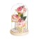 Nightlight "Flowers and butterflies" LED from batteries 3HAAA 13.5x13.5x20.5 cm Risalux