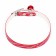 A collar of artificial leather "Infinity" with sparkles, 30 x 1 cm, mix of flowers