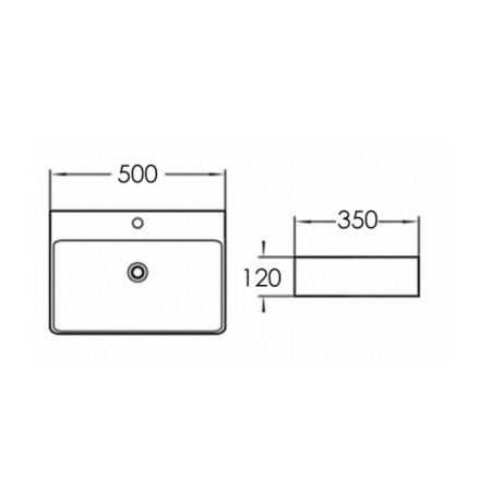 Comforty 7657D pad, rectangular, white color, 50 cm-5