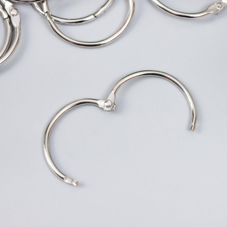 Rings for creativity for photo albums "silver" set 10 pcs in the internal. D = 2.6 cm, external. D = 3 cm-2