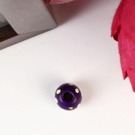 A set of beads for creativity wood "Ball with a flower" set 50 pcs mix 1x1x1 cm-1