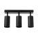 ETENES STAS 3XGU10 Black 50x6.5x16.5 cm