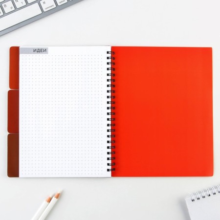 Planing with “red” dividers, soft cover, A5 format, 50 sheets-11