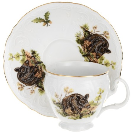 Coffee service 6/9 BERNADOTTE, Decor "Hunting Stories", 15 items-1