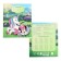 Notebook in a cage 18 sheets, 5 types of mix, cover coated cardboard, Minnie Mouse and unicorn