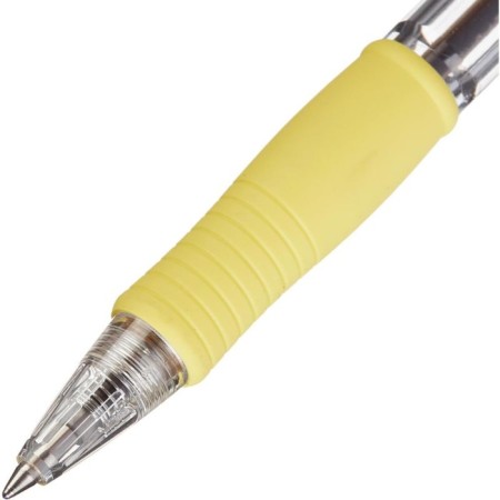 Automatic ballpoint handle Pilot Super Grip, rubber emphasis, 0.7 mm, oil base, blue rod, yellow body-3