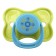 Nipple-dummy Silicone classic “patterns”, with a ring, from 0 months, color mix