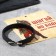 Unisex Bracelet "Power" Infinity, Black Color with Silver, 21.5 cm
