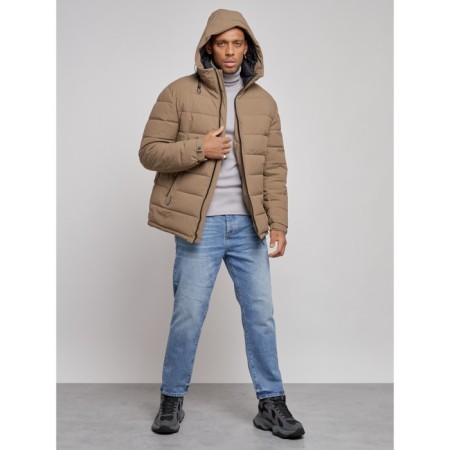 Sports male Winter, size 58, brown color-4