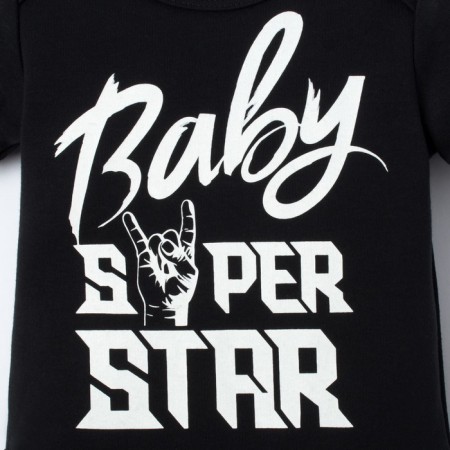 Body Kroshka I "Star Family", Black, R.22, height 62-68-3
