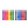 A set of watercolor markers with a 24 -pcs/24 -finge tips in a plastic pencil case