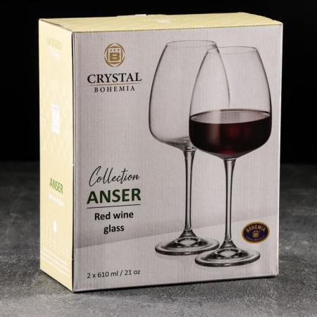 A set of glasses for wine ANSER, 610 ml, 2 pcs-1