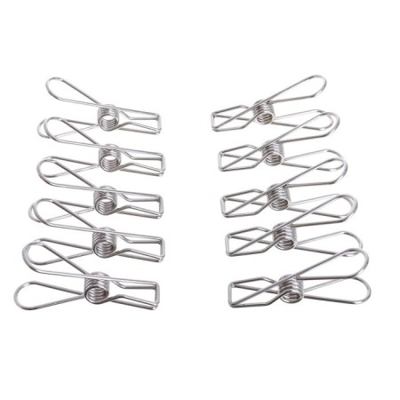 Brongs made of stainless steel (set 10 pcs.), 6 × 1.5 × 2, color chromium-1