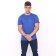 T -shirt male plain, indigo color, size 54