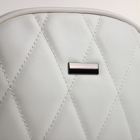 Bag Women's Cross-Bodi with a zipper, white color-4