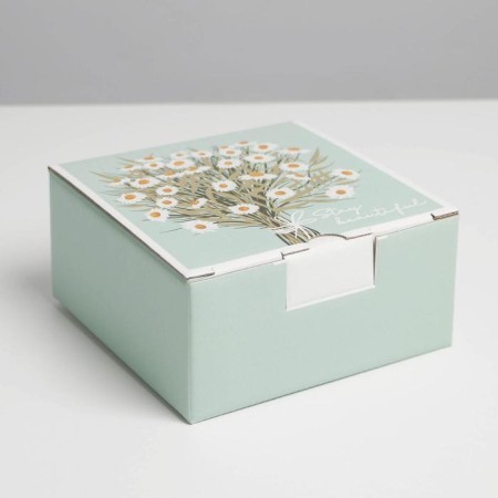 Box - Penal, Gift packaging, "Chamomile", 15 x 15 x 7 cm-2