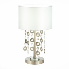 ST LUCE bedside lamp. SL1757.104.01. Katena. 1x40 W, E14, 26x26x44 cm, Nickel color