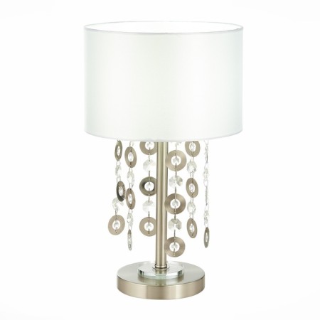 ST LUCE bedside lamp. SL1757.104.01. Katena. 1x40 W, E14, 26x26x44 cm, Nickel color
