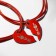 Bracelets "Demetrons" Steel, Love, Red color, 17 size