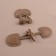 Cleaner clan 16 × 5 cm, 2 pcs, cappuccino color