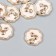 Decor for creativity Plastic "Bunny in the Circle" White, gold 0.3x1.8x1.8 cm
