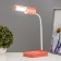 Lancer table lamp LED 3.5W USB AKB Red-pink 11x15x45 cm Risalux