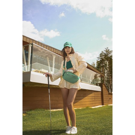 Bag Cross-Bodi with a zipper, green color-7