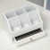Casket wood for jewelry and cosmetics 1 box white 21x14.5x15 cm