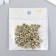 Beads for creativity plastic "Russian letters on gold" set 10 grams 0.7x0.7 cm