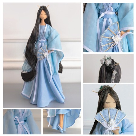 Sew for sewing. Interior doll "Geisha Yuki", 43 cm-6