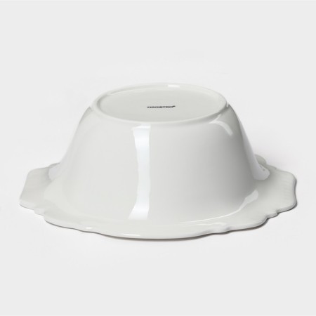 Porcelain salad Magistro "suite", 800 ml, d = 20.5 cm, white color-3