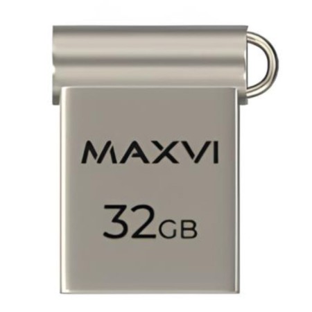 USB flash drive 32 GB MaxVI MM Metallic Silver Mini, metal / FD32GBUSB20C10MMM-1