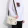 Youth bag with zipper, milk color
