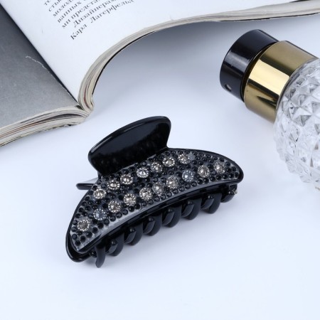 Hair crab "Scarlet" oval, 7 cm, black