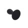 Anal sleeve Erotist Hidro S, silicone, black color, 8.5 cm