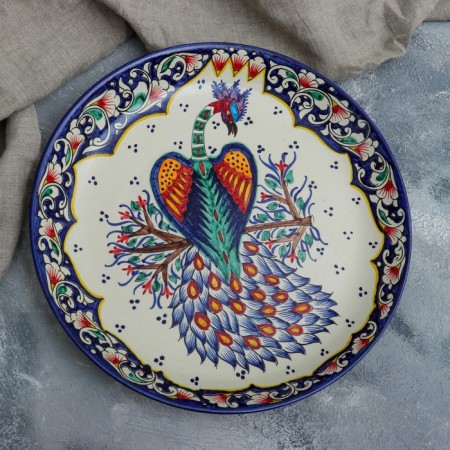 Frog "Pavlin" Rishtan ceramics, 36 cm-1